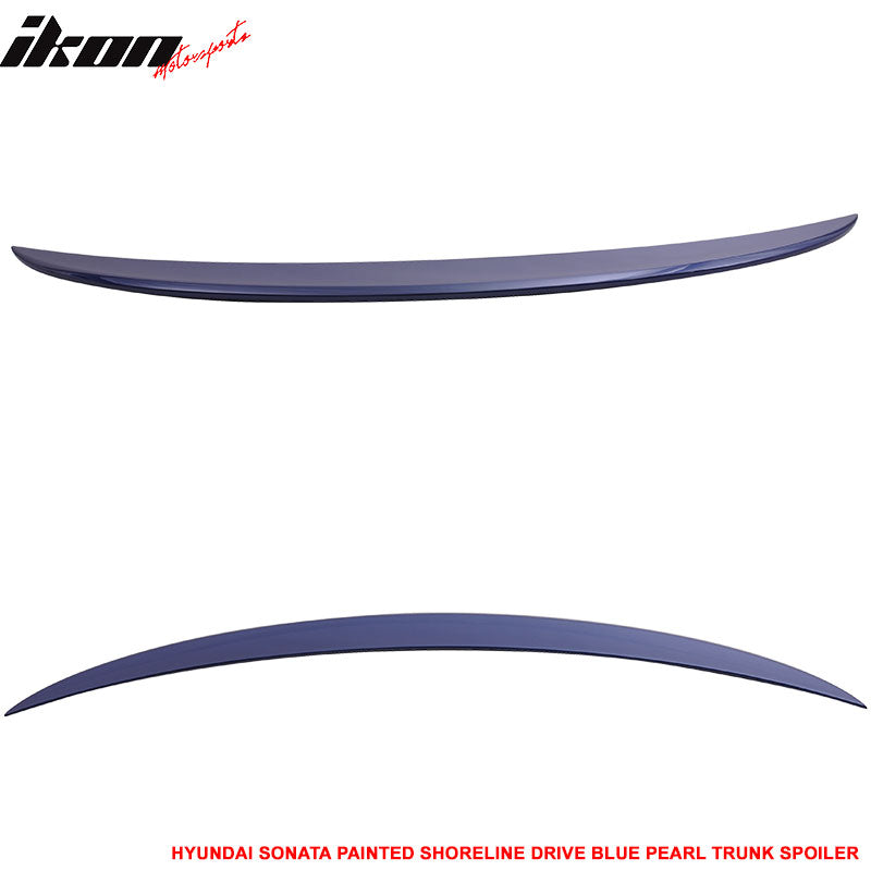 Compatible With 2015-2017 Hyundai Sonata 4Dr Factory Style Trunk Spoiler (ABS)