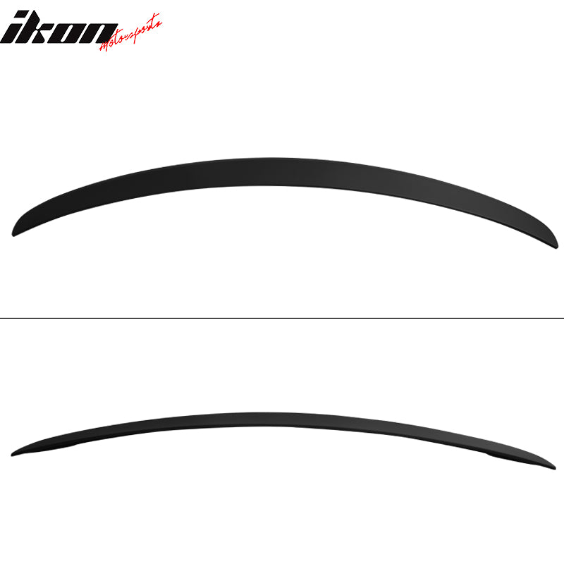IKON MOTORSPORTS, Trunk Spoiler Compatible With 2018-2019 Hyundai Sonata, OE Factory Style Painted ABS Car Exterior Trunk Spoiler Rear Wing Tail Lid
