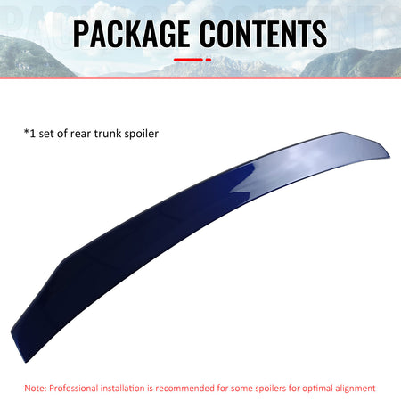 Fits 21-25 Kia EV6 X Style Rear Trunk Spoiler Wing Lip Painted #DU3 Yacht Blue