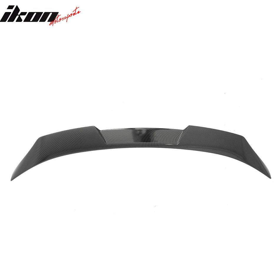2021-2024 Kia K5 IKON Style Carbon Fiber Print Trunk Spoiler Wing ABS