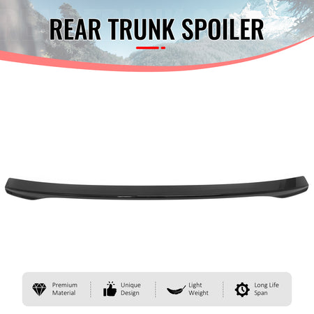 Fits 07-12 Lexus ES350 XV40 IKON Style Rear Trunk Spoiler Wing Lip Gloss Black