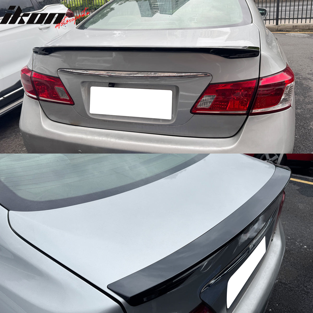 Fits 07-12 Lexus ES350 XV40 IKON Style Rear Trunk Spoiler Wing Lip Gloss Black