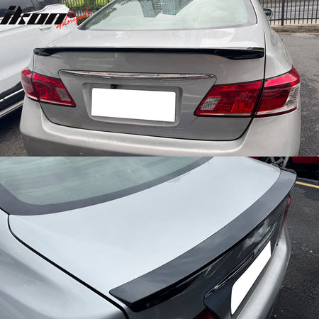 Fits 07-12 Lexus ES350 XV40 IKON Style Rear Trunk Spoiler Wing Lip Gloss Black