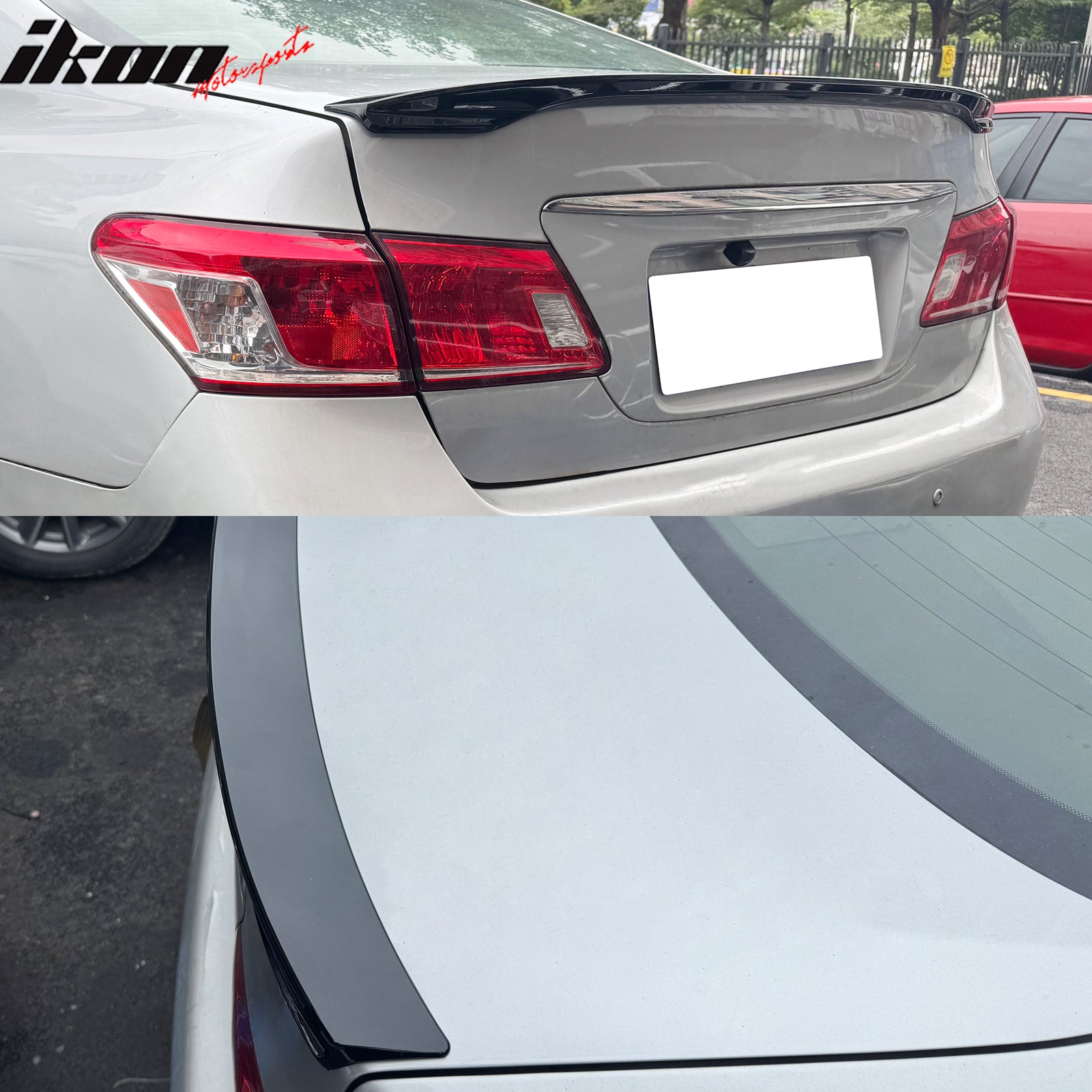 Fits 07-12 Lexus ES350 XV40 IKON Style Rear Trunk Spoiler Wing Lip Gloss Black