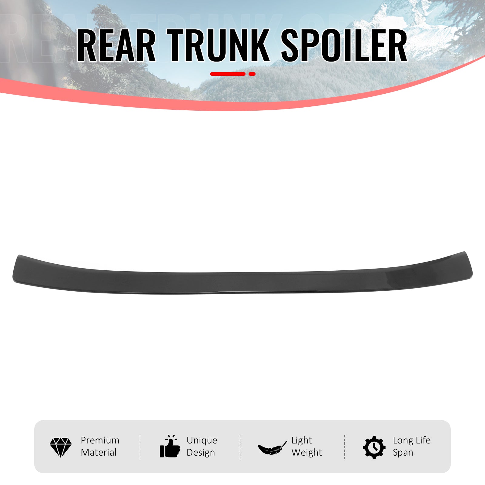 Fits 13-20 Lexus GS-Series L10 IKON Style Rear Trunk Spoiler Wing Gloss Black