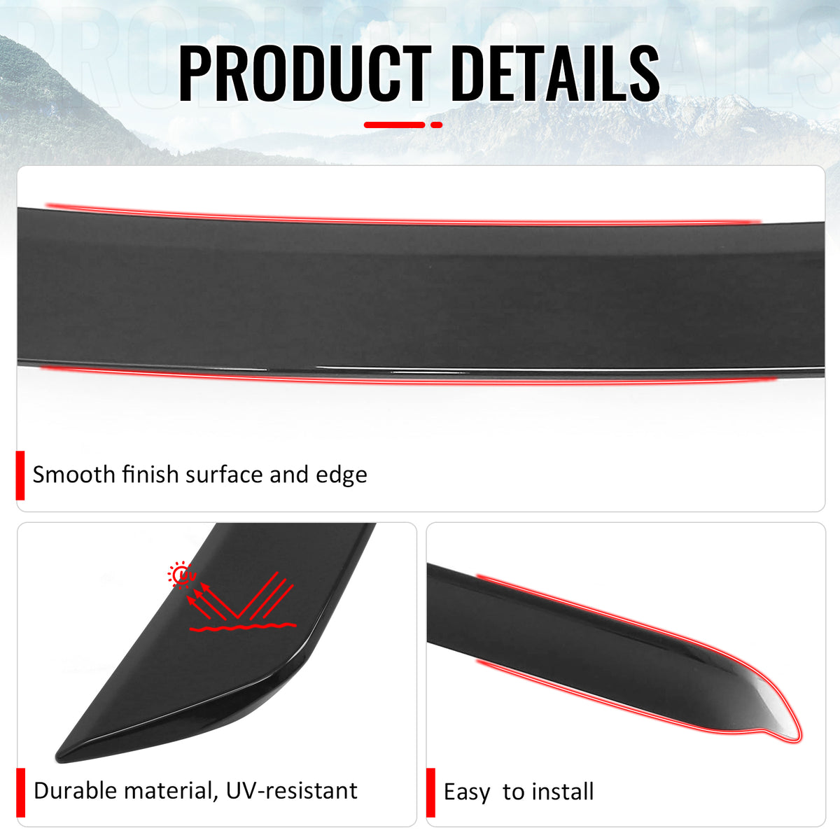 Fits 13-20 Lexus GS-Series L10 IKON Style Rear Trunk Spoiler Wing Gloss Black