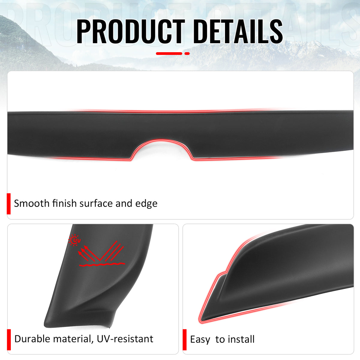Fits 13-20 Lexus GS350 GS300 GS450h Duckbill Style Trunk Spoiler Matte Black ABS