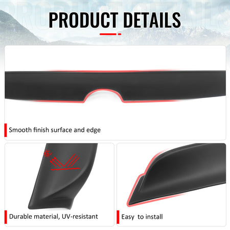 Fits 13-20 Lexus GS350 GS300 GS450h Duckbill Style Trunk Spoiler Matte Black ABS