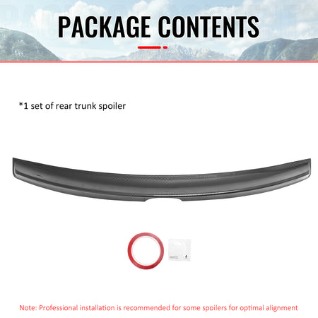 For 13-20 Lexus GS350 GS450h Duckbill Style Trunk Spoiler Carbon Fiber Print ABS