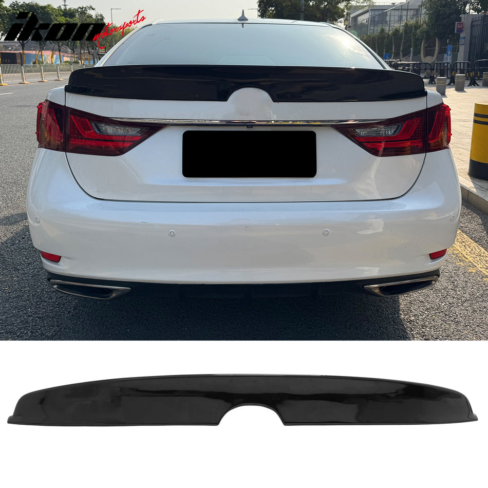 2013-2020 Lexus GS350 GS300 GS450h GS200t GS F Duckbill Style Duckbill Trunk Spoiler Gloss Black ABS