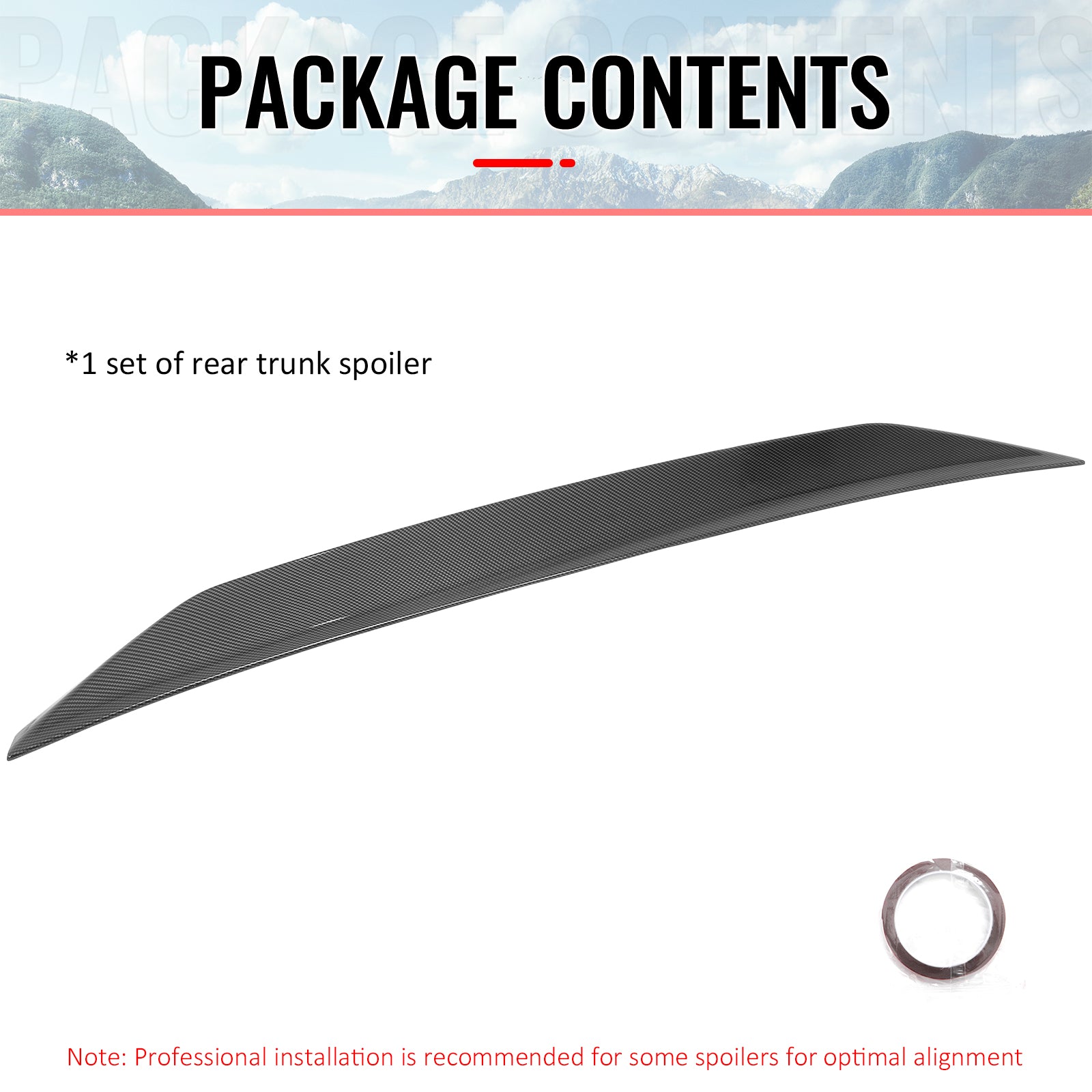 Fits 01-05 Lexus IS300 Sedan JDM Duckbill Trunk Spoiler Wing Carbon Fiber Print