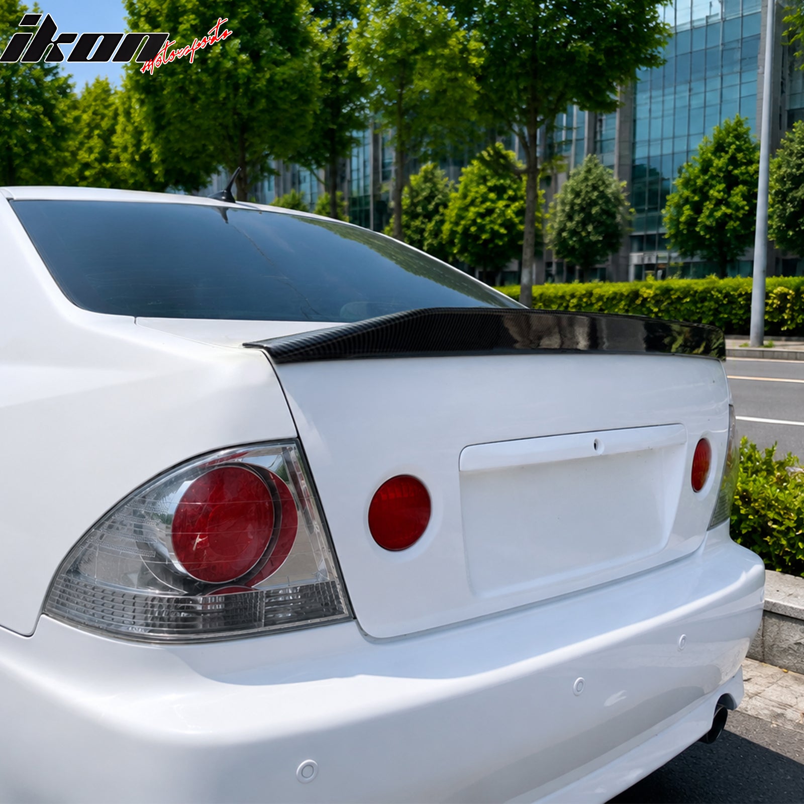 Fits 01-05 Lexus IS300 Sedan JDM Duckbill Trunk Spoiler Wing Carbon Fiber Print