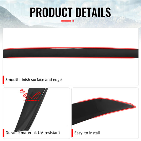 Fits 01-05 Lexus IS300 Sedan JDM Duckbill Trunk Spoiler Wing Gloss Black ABS