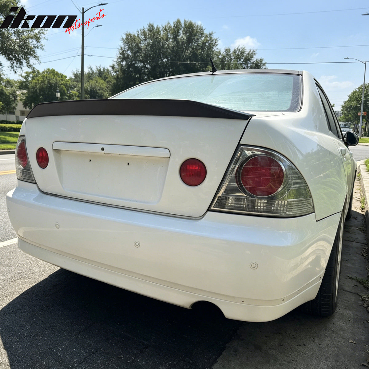 Fits 01-05 Lexus IS300 Sedan JDM Duckbill Trunk Spoiler Wing Primer Black ABS