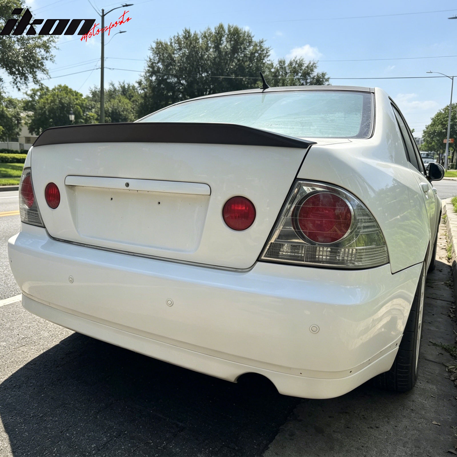 Fits 01-05 Lexus IS300 Sedan JDM Duckbill Trunk Spoiler Wing Primer Black ABS
