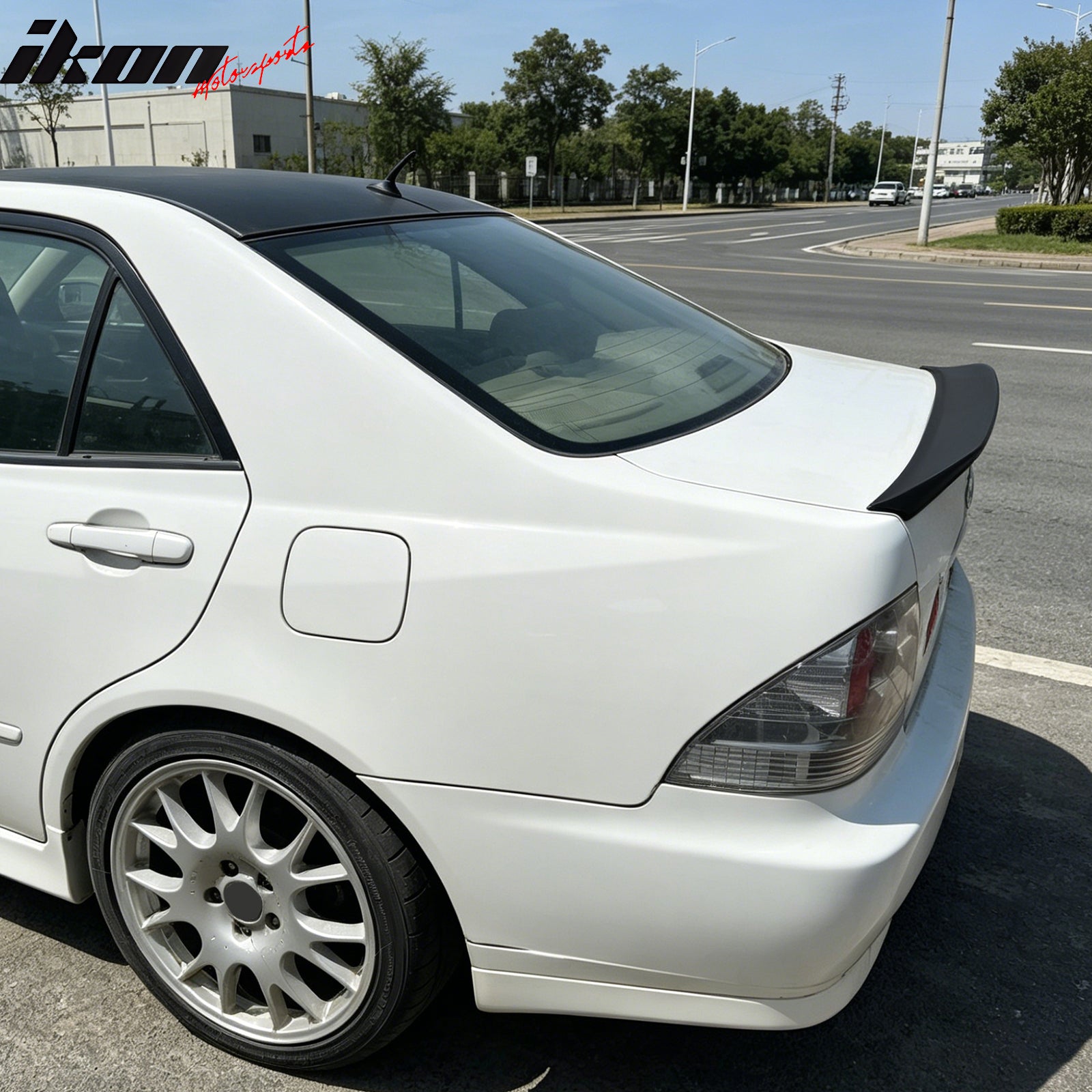 Fits 01-05 Lexus IS300 Sedan JDM Duckbill Trunk Spoiler Wing Primer Black ABS