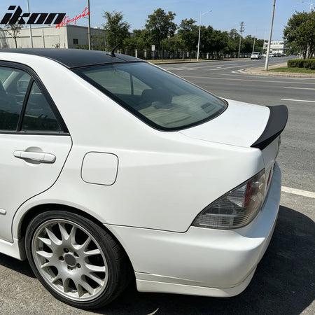 Fits 01-05 Lexus IS300 Sedan JDM Duckbill Trunk Spoiler Wing Primer Black ABS