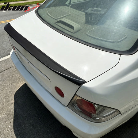 Fits 01-05 Lexus IS300 Sedan JDM Duckbill Trunk Spoiler Wing Primer Black ABS