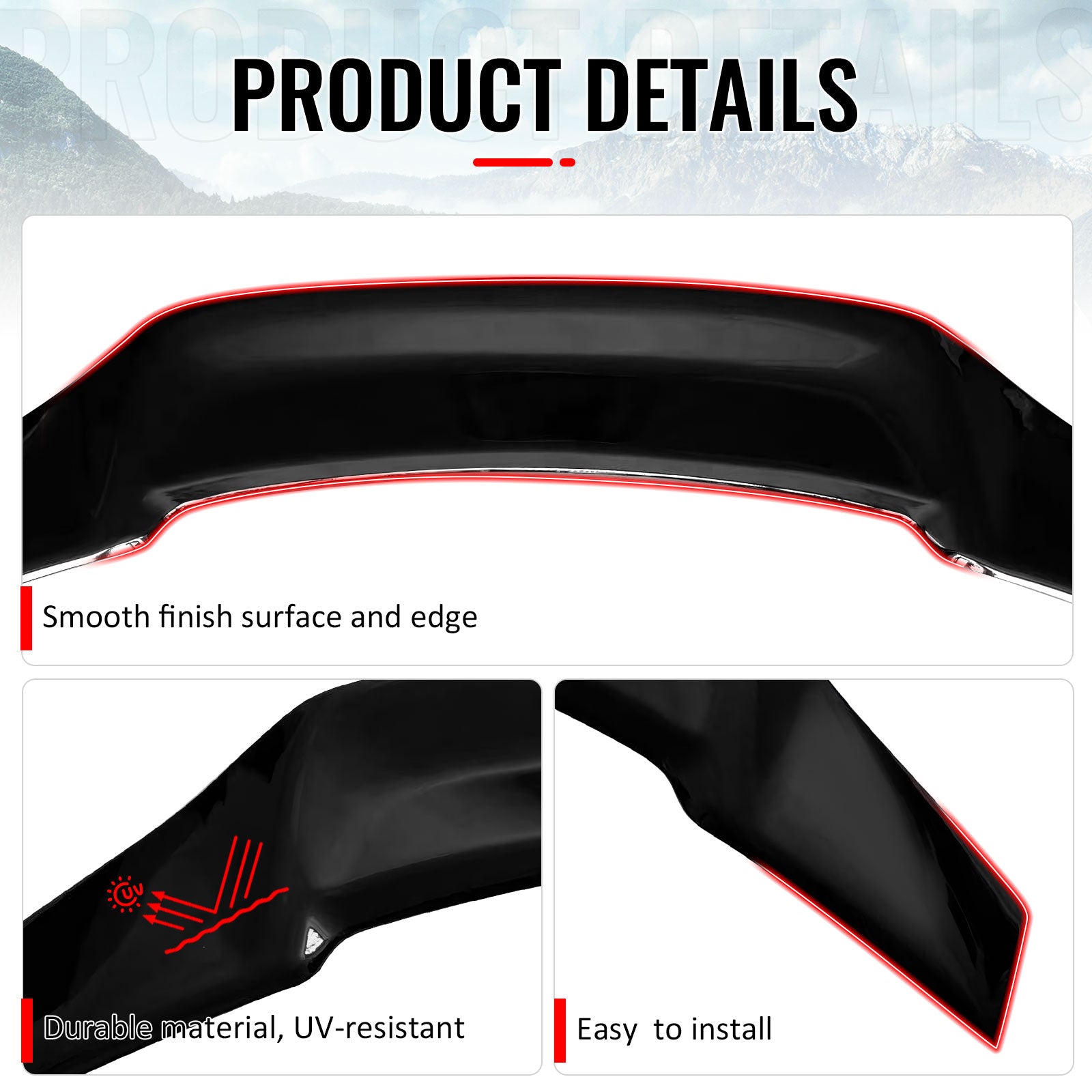 Fits 06-14 Lexus IS250 IS350 IS F 4DR Trunk Spoiler Wing Gloss Black R Style ABS