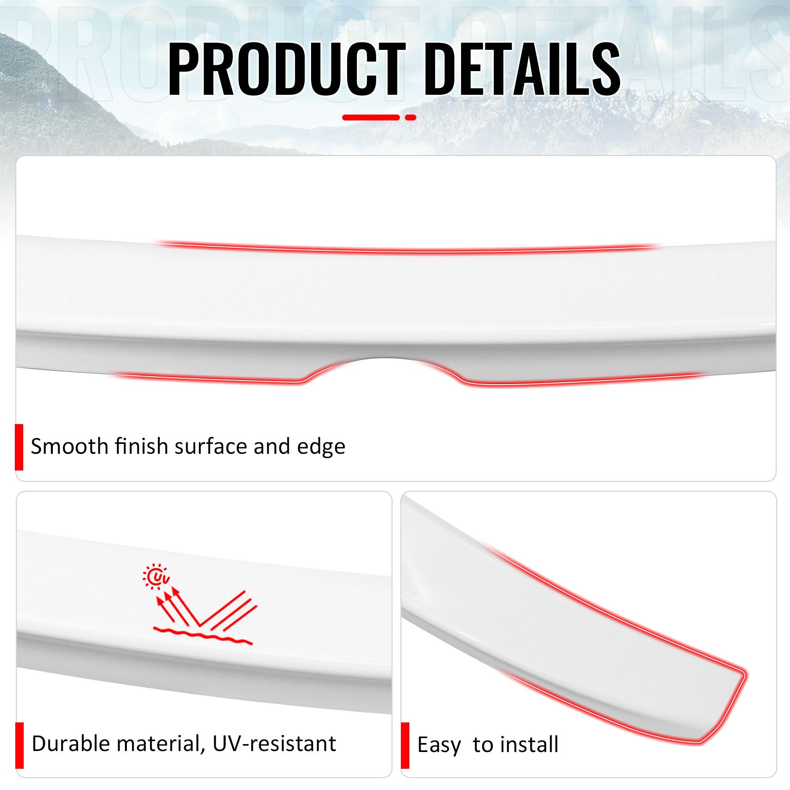 Fits 06-13 Lexus IS250/IS350 Sedan C Style Rear Trunk Spoiler Painted #040 White