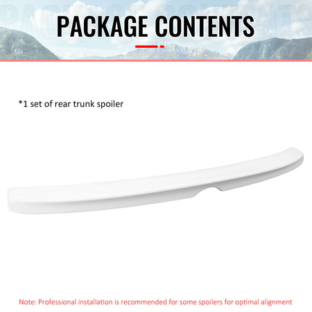 Fits 06-13 Lexus IS250/IS350 Sedan C Style Rear Trunk Spoiler Painted #040 White