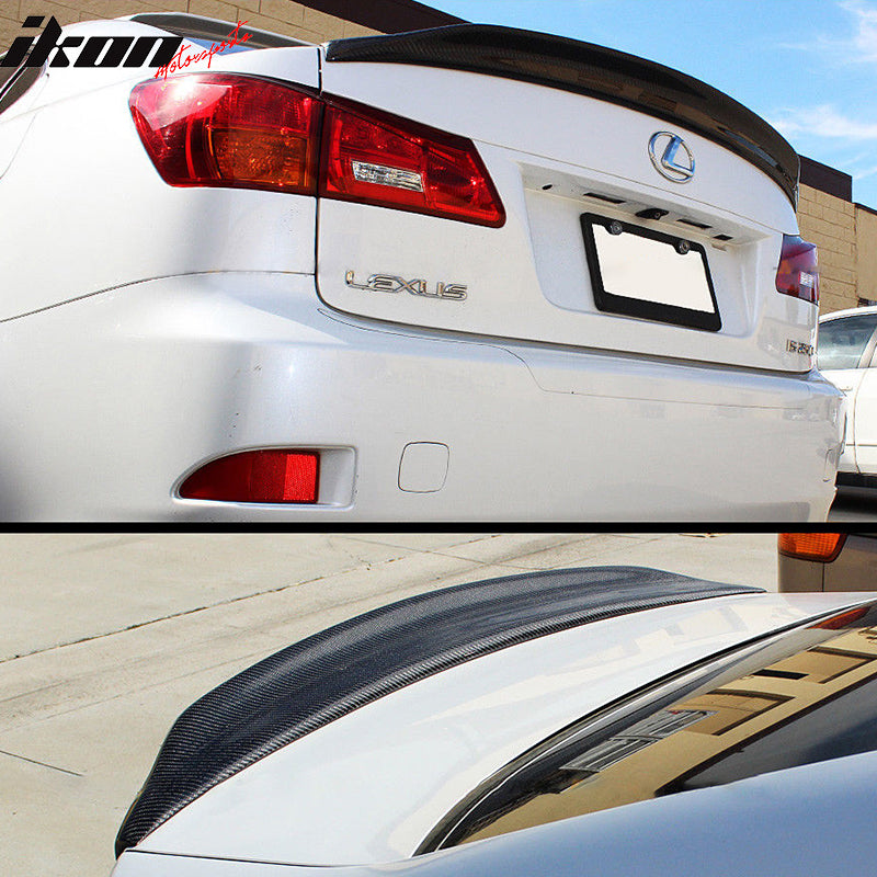 2006-2013 Lexus IS F Sport V2 Style Black Rear Spoiler Wing PP