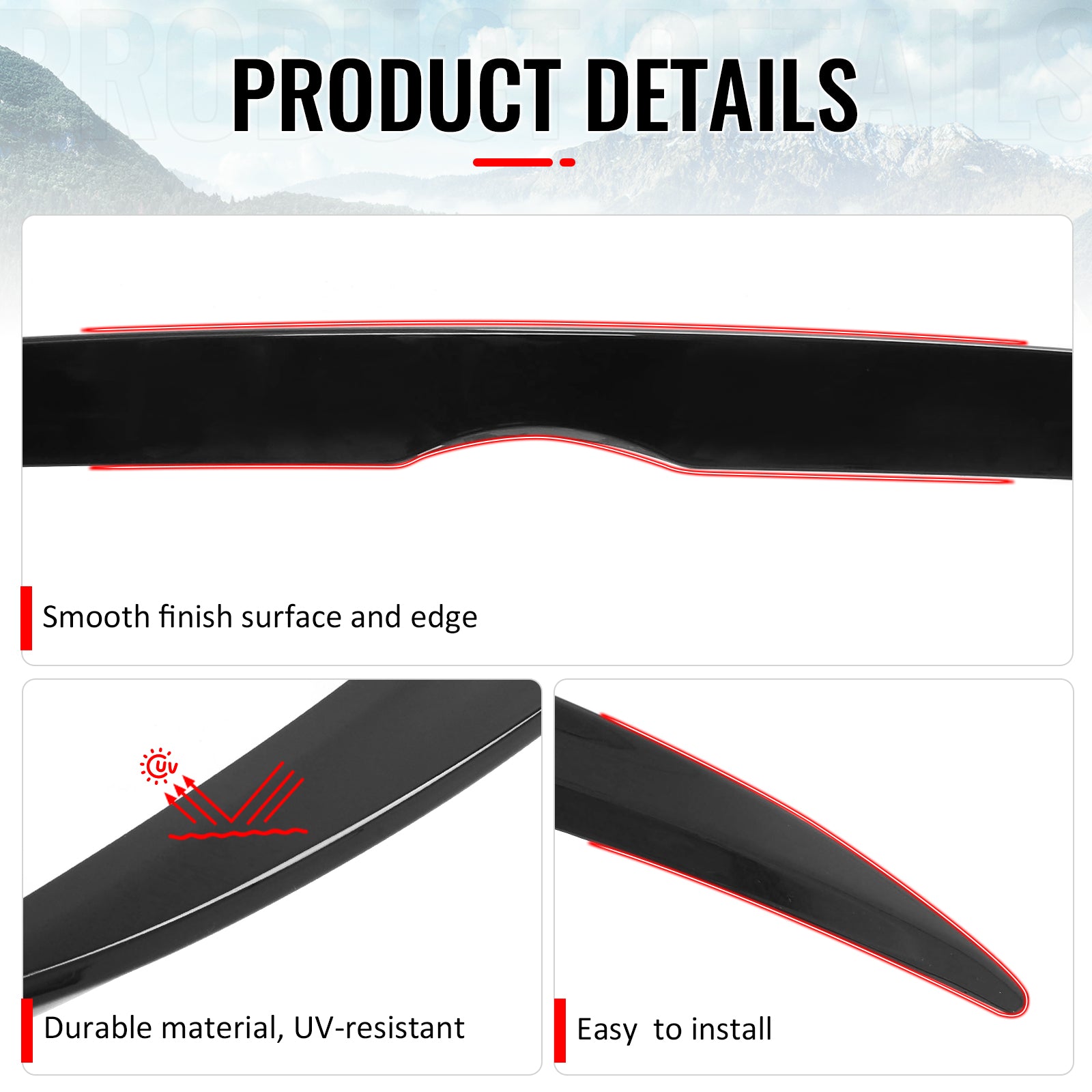 Fits 06-13 Lexus IS250 IS350 IS F Sedan OE Style Rear Trunk Spoiler Gloss Black