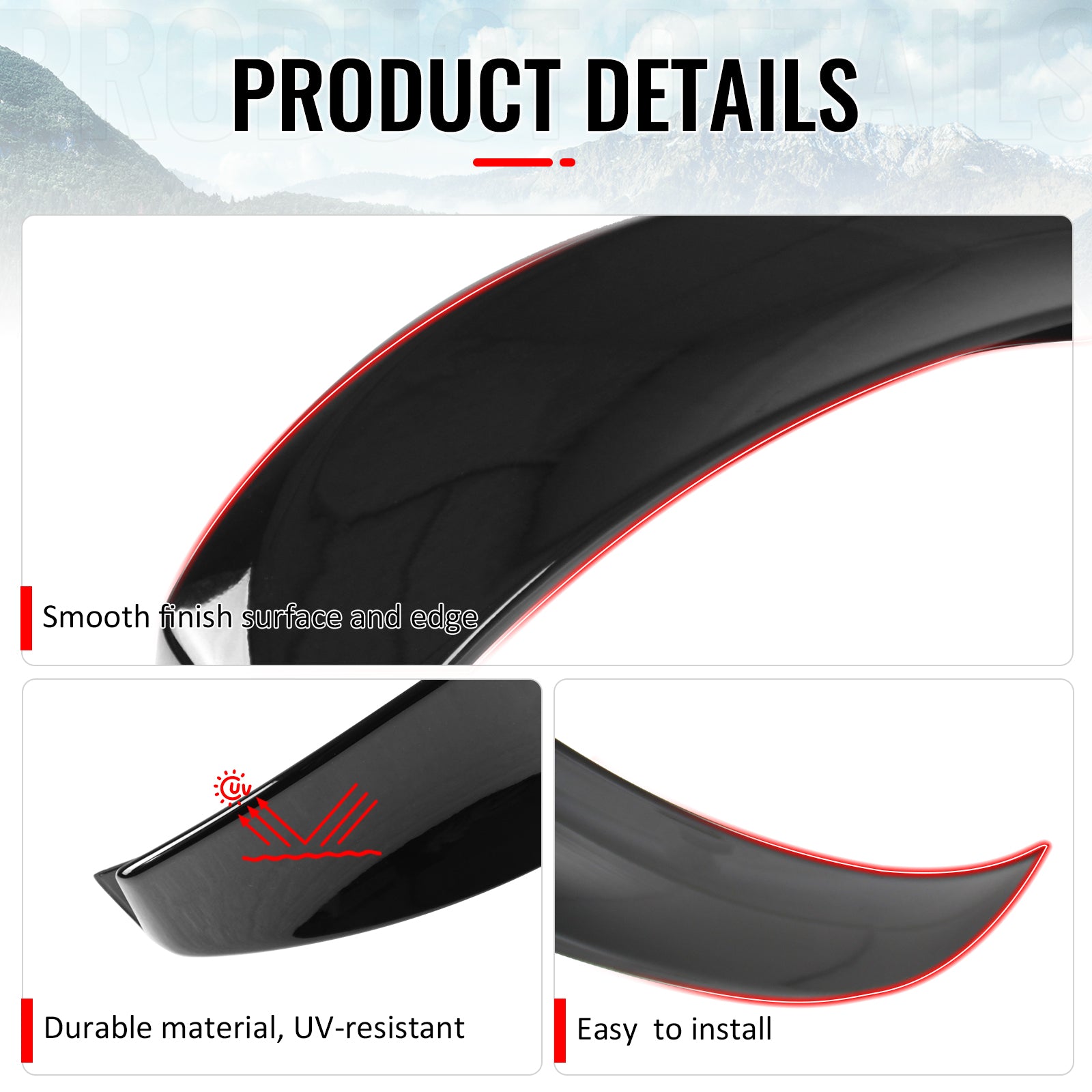 Fits 06-13 Lexus IS250 IS350 Sedan WD Style Trunk Spoiler Lip Painted #202 Black