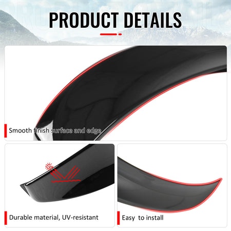 Fits 06-13 Lexus IS250 IS350 Sedan WD Style Trunk Spoiler Lip Painted #202 Black