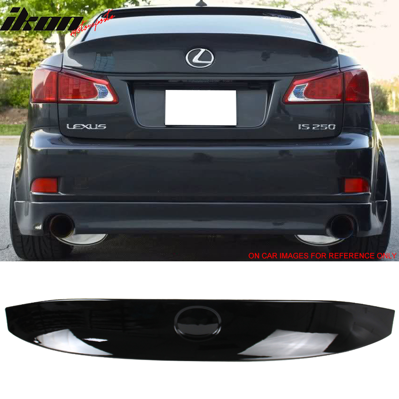 2006-2013  Lexus IS250 IS350 ISF IKON Obsidian Black Rear Spoiler Wing