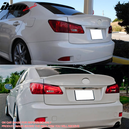 Fits 06-13 Lexus IS250 IS350 IS F Sedan WD Style Rear Trunk Spoiler Unpainted
