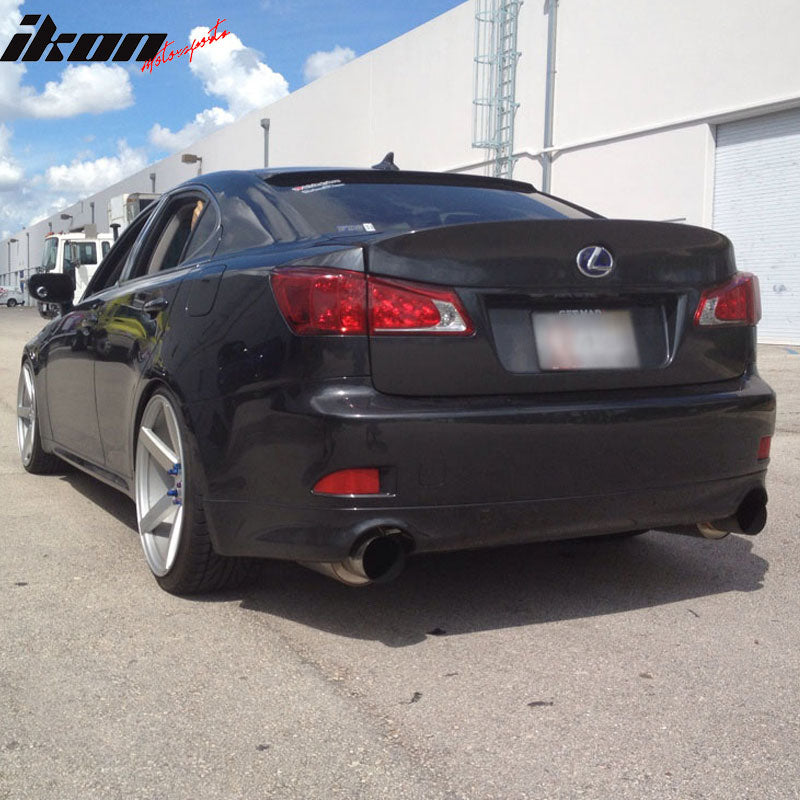 Compatible With 2006-2013 Lexus IS250 IS350 4Dr Sedan WD Style CF Carbon Fiber Rear Trunk Spoiler