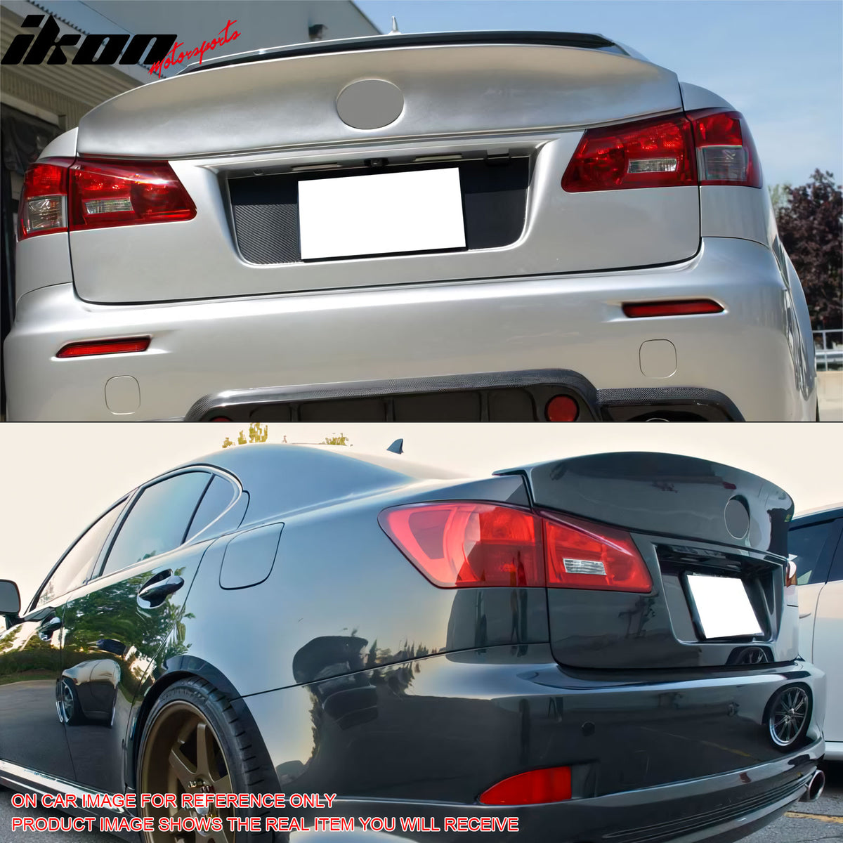 Fits 06-13 Lexus IS250 IS350 IS F Sedan WD Style Rear Trunk Spoiler Unpainted