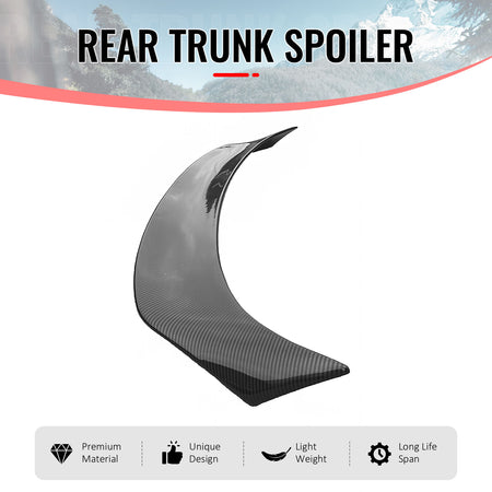 Fits 14-20 IS200t IS250 IS350 4DR Trunk Spoiler Carbon Fiber Print AR Style ABS