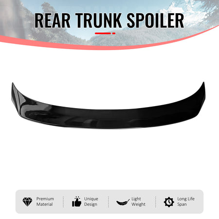 Fits 14-20 IS200t IS250 IS300 IS350 4DR Trunk Spoiler Gloss Black AR Style ABS