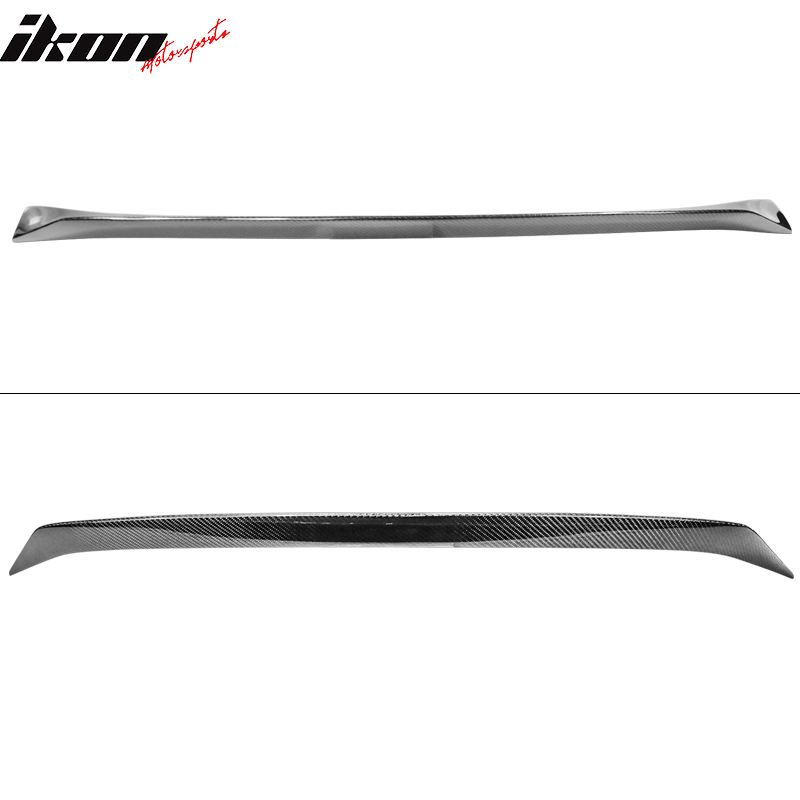 IKON MOTORSPORTS, Trunk Spoiler Compatible With 2014-2020 Lexus IS250/IS350/IS300 AWD/IS200T, Matte Carbon Fiber A Style Rear Spoiler Wing, 2015 2016 2017 2018 2019