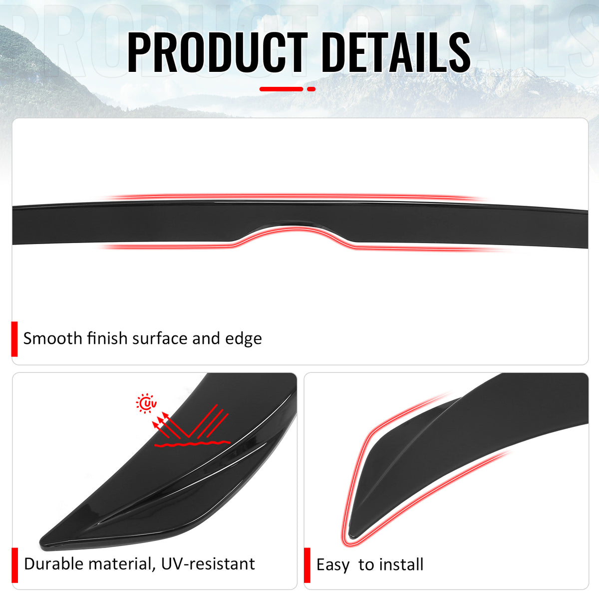 Fits 14-20 Lexus IS250 IS300 XE30 Sedan OE Style Rear Trunk Spoiler Gloss Black