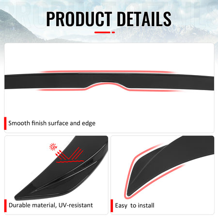 Fits 14-20 Lexus IS250 IS300 XE30 Sedan OE Style Rear Trunk Spoiler Gloss Black