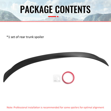 Fits 14-20 Lexus IS250 IS300 XE30 Sedan OE Style Rear Trunk Spoiler Gloss Black