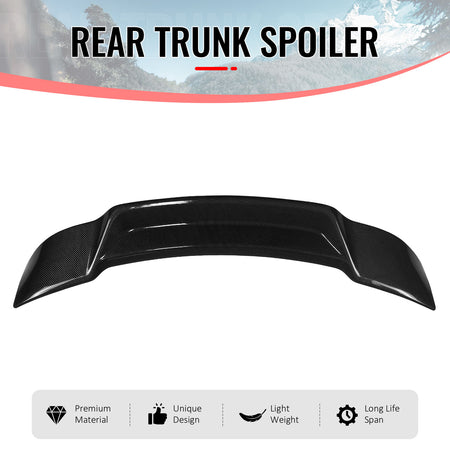Fits 14-20 IS200t IS250 IS350 4DR Trunk Spoiler Carbon Fiber Print R Style ABS