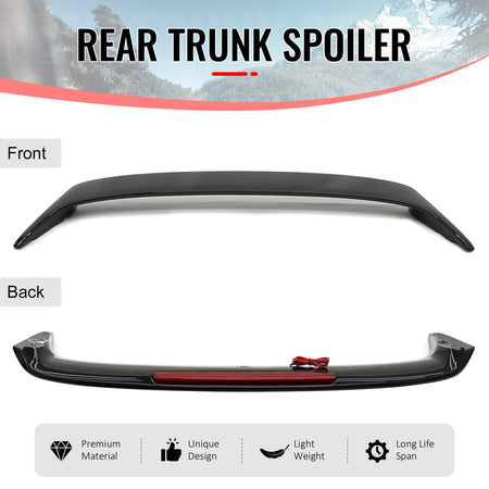 For 98-05 Lexus GS300 GS400 & 01-05 IS300 Trunk Spoiler W/LED Brake Gloss Black