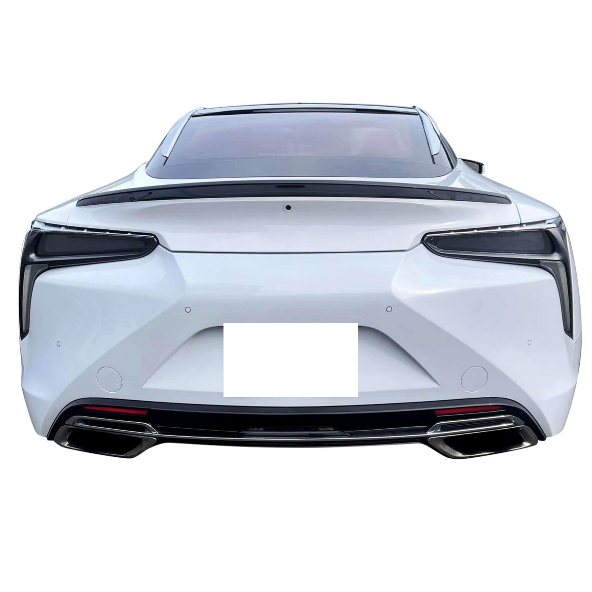 IKON MOTORSPORTS Pre-painted Trunk Spoiler Compatible With 2018-2021 Lexus LC500 LC500H, Factory Style ABS Painted Flush Mount Trunk Spoiler Wing Deck Boot Lid, 2019 2020