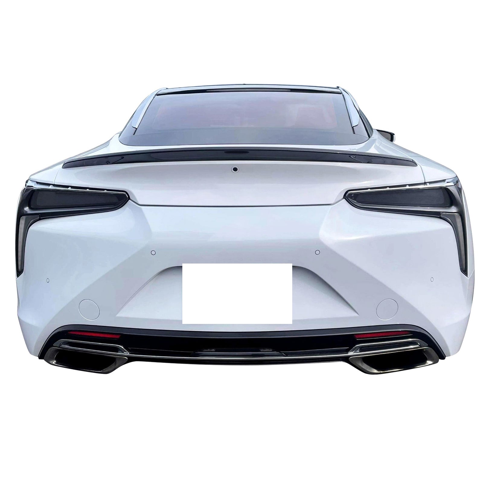 IKON MOTORSPORTS Pre-painted Trunk Spoiler Compatible With 2018-2021 Lexus LC500 LC500H, Factory Style ABS Painted Flush Mount Trunk Spoiler Wing Deck Boot Lid, 2019 2020