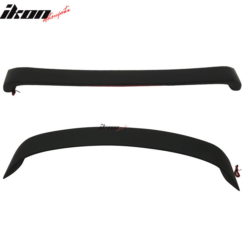 Trunk Spoiler Compatible With 2003-2008 Mazda 6, Factory Style ABS With 3rd Brake Light Trunk Boot Lip Spoiler Wing Deck Lid By IKON MOTORSPORTS, 2004 2005 2006 2007
