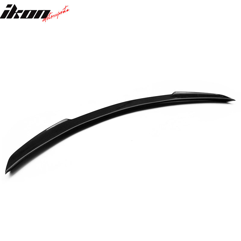 Fit 13-18 Benz CLA Class C117 FD Style Trunk Spoiler Carbon Fiber with Red Clear