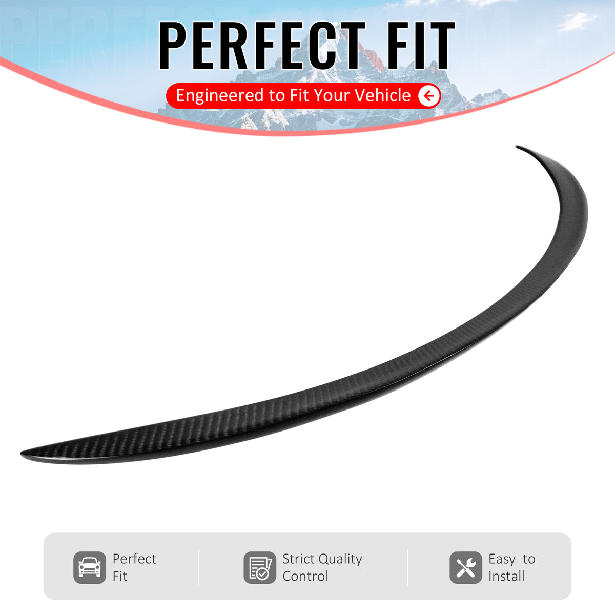 Fit 2013-2019 Mercedes-Benz W117 C117 CLA-Class Sedan 4-Door Trunk Spoiler