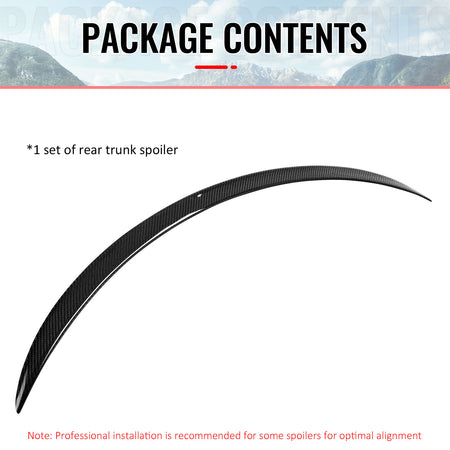 Closeout! Fits 13-19 Benz W117 C117 CLA-Class M3 Trunk Spoiler Real Carbon Fiber