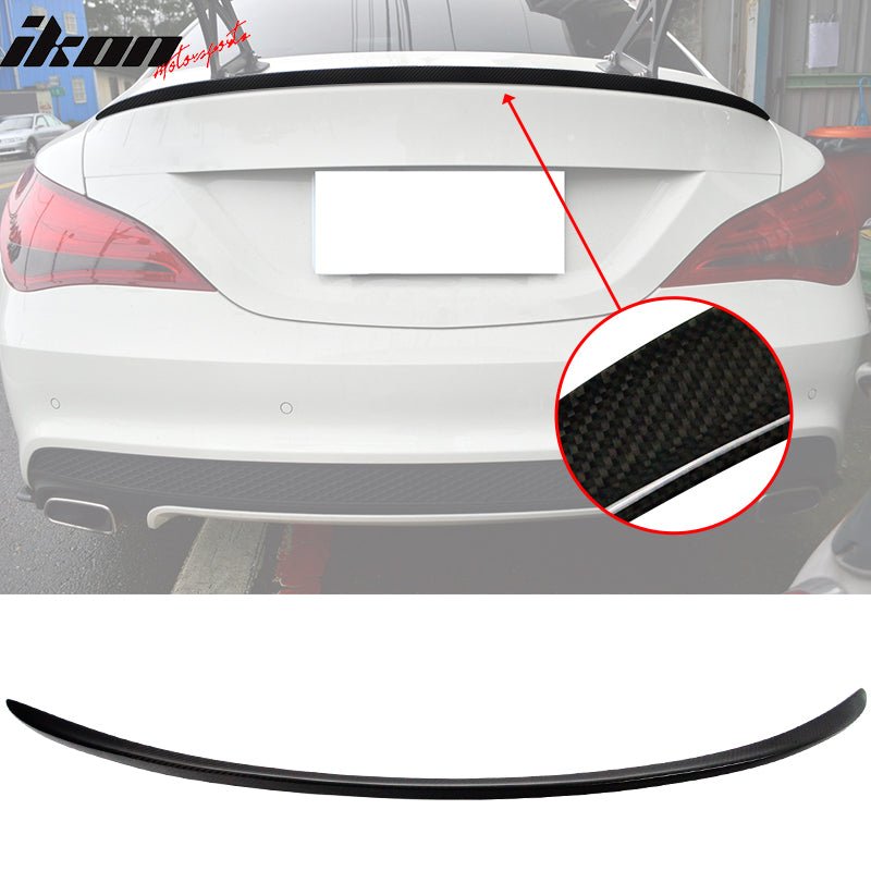 13-19 Benz W117 C117 CLA-Class M3 Style Rear Spoiler Wing Carbon Fiber