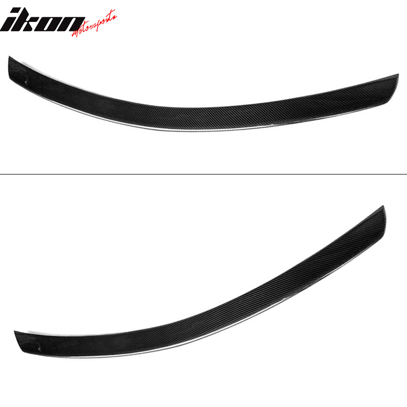 Fits 08-14 Benz C-Class W204 AMG Style Trunk Spoiler Carbon Fiber with Red Clear