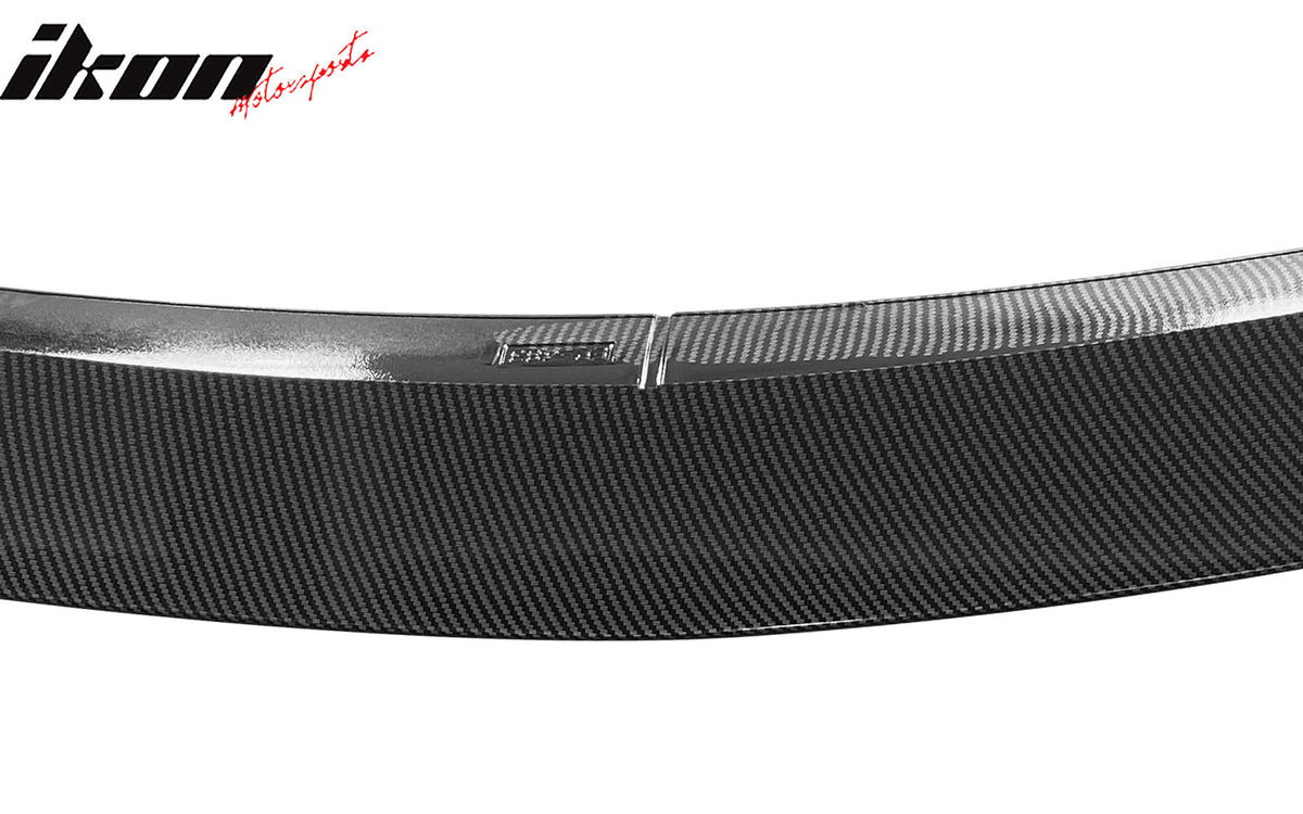 Fits 08-14 Benz W204 C-Class Trunk Spoiler R Style ABS Wing Carbon Fiber Print